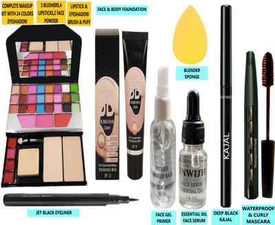 INWISH FACE MAKEUP COMBO SET WITH ALL BASIC MAKEUP ESSENTIAL PRODUCTS ASET8-7(Pack of 8)