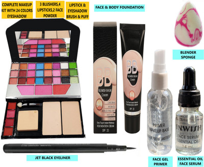 INWISH FACE MAKEUP COMBO SET WITH ALL BASIC MAKEUP ESSENTIAL PRODUCTS ASET6-7
