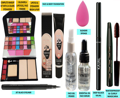 INWISH FACE MAKEUP COMBO SET WITH ALL BASIC MAKEUP ESSENTIAL PRODUCTS ASET8-8