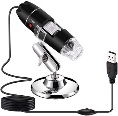 SHB USB 8 Led 1X-500X Digital Microscope Endoscope Magnifier Video Camera Real 2Mp Microscope Slide Box