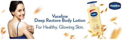 Vaseline Deep Moisture 	With Pure Oat Extract Bright Body Lotion (400 ml)-1 -pc(400 ml)