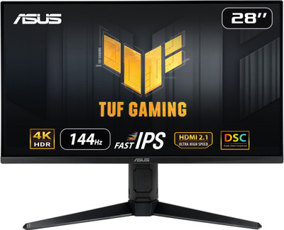 ASUS TUF 71.12 cm (28 inch) 4K Ultra HD LED Backlit IPS Panel Gaming Monitor (TUF Gaming VG28UQL1A)(Response Time: 1 ms, 144 Hz Refresh Rate)