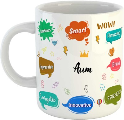 ARTBUG Best Birthday Gift for Son, Brother, Boyfriend, Husband, Friend, Name -Aum Ceramic Coffee Mug(350 ml)