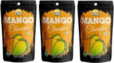 Kamdhenu Foods Dried Fruit Mango Chunks Healthy Snacks - Pack of 3, 100g Each Assorted Fruit(3 x 100 g)