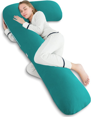 Texlux Microfibre Solid Pregnancy Pillow Pack of 1(Light Blue)