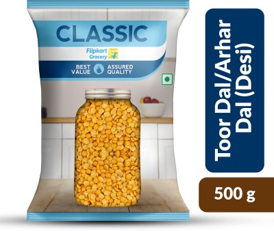 Classic Toor/Arhar Dal (Split) by Flipkart Grocery(500 g)