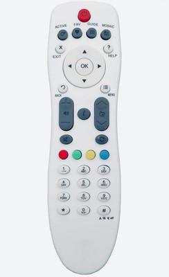 J.K. WEBSHOP New Model Videocon D2h Set Top Box(Not for HD) Remote Controller(White)