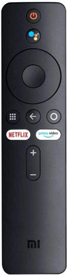 J.K. WEBSHOP Bluetooth Voice Remote Compatible for Mi TV Remote Netflix Prime Video Hot Keys Bluetooth Voice Command Remote for Xiaomi Mi Smart Tv Remote Controller(Black)