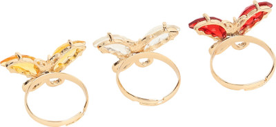 Arti creations Alloy Gold Plated Ring Set