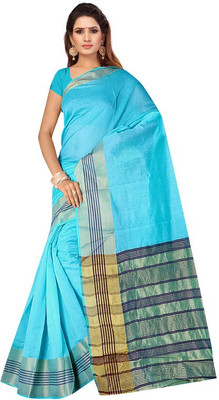 Divastri Self Design Banarasi Art Silk Saree(Blue)