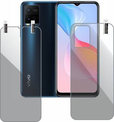 PONDRIK Front and Back Tempered Glass for VIVO Y21A(Pack of 2)