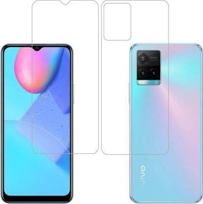 PONDRIK Front and Back Screen Guard for VIVO Y21A(Pack of 2)