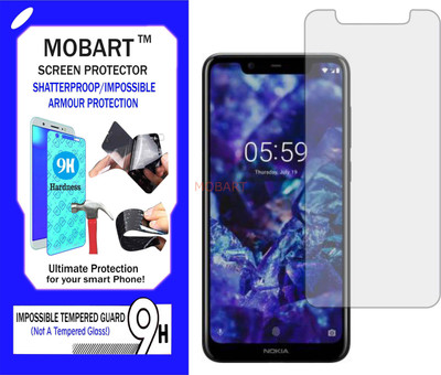 MOBART Impossible Screen Guard for Nokia 5.1 Plus(Pack of 1)