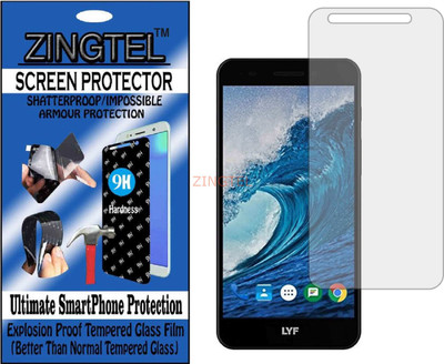 ZINGTEL Impossible Screen Guard for LYF WATER F1(Pack of 1)