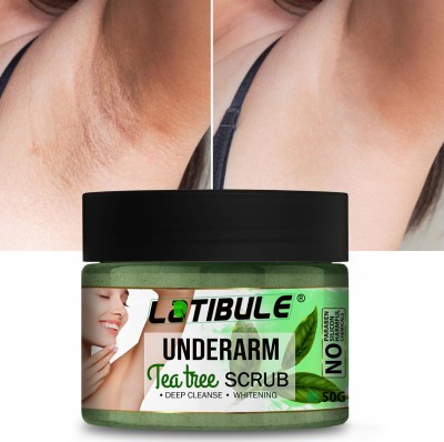 Latibule Tea Tree UnderArm Whitening Face Scrub - Dead Skin Remover & Provides Clear Skin Scrub(50 g)