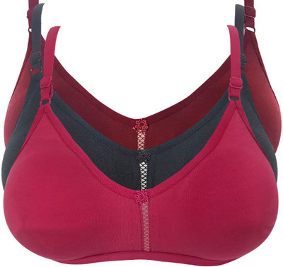 X-WELL Women Full Coverage Non Padded Bra(Multicolor)