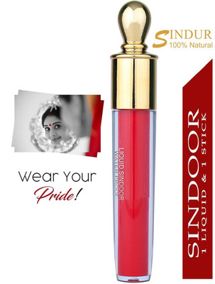 AMOSFIA Bridal Intense Matte Liquid Sindur Sindur-Tip- Applicator- Long lasting SINDOOR(Red)