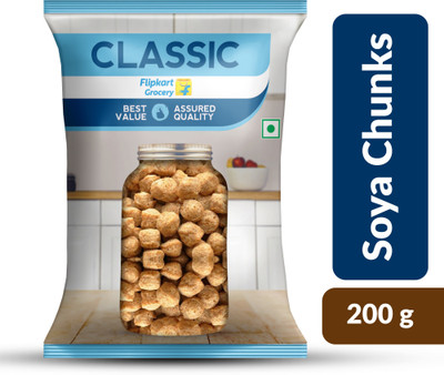Classic Soya Chunks by Flipkart Grocery(200 g)