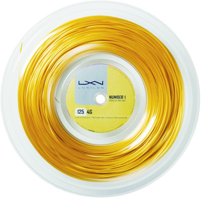 Luxilon 4G 125 Reel 1.25 Tennis String - 220 m(Gold)