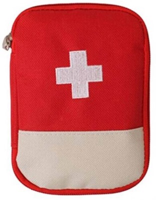 Bluwings First Aid Kit Travel Pouch Medicine Storage Organizer Bag (Red)(Red)