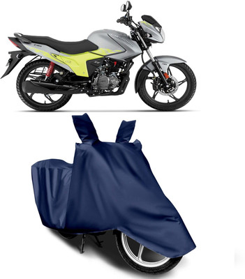 KEDIT Waterproof Two Wheeler Cover for Hero(Glamour BS6, Blue)
