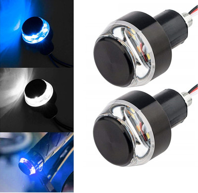 AuTO ADDiCT Front LED Indicator Light for Universal For Bike Splendor(White, Blue)