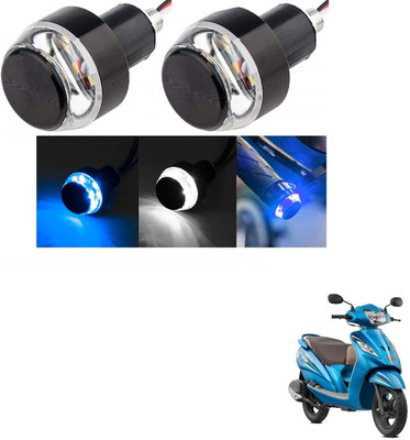 AuTO ADDiCT Front LED Indicator Light for TVS Wego(White, Blue)