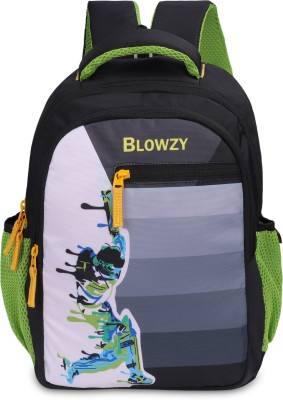 Blowzy Children Stylish Multicolour 21 L Laptop Backpack(Black)