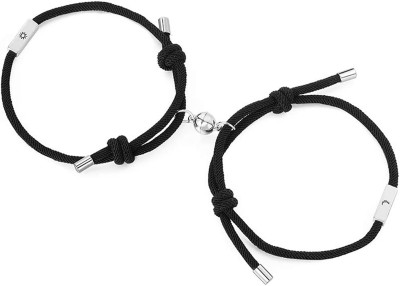 vien Cotton Dori Silver Bracelet Set(Pack of 2)
