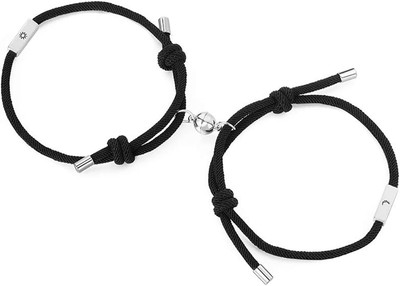 vien Cotton Dori Silver Bracelet Set(Pack of 2)