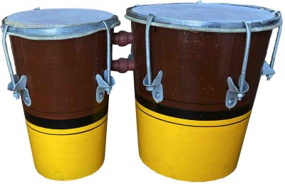 GT manufacturers Beautiful Brown yellow Bongo Wooden Bongo(18 cm, 16 cm)