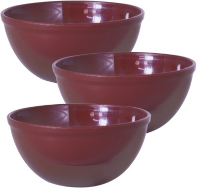 Wonder Plastic Mixing Bowl Plastic Prime Sigma Microwave Safe,3 Pc 1300 ml, Brown(Pack of 3, Brown)