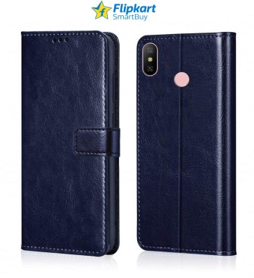 Flipkart SmartBuy Flip Cover for Mi Redmi Note 5 Pro(Blue, Grip Case, Pack of: 1)