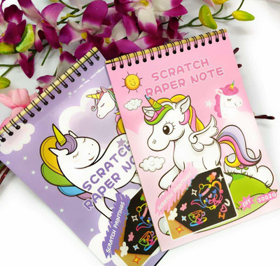 Shmaya recycled A2 Writing Pad single 10 Pages(Black, Pack of 2)