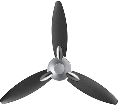 USHA Bloom Daffodil GOOD BYE DUST with 2 Year Warranty Silent Operation 1250 mm Ceiling Fan(Sparkle grey& Black | Pack of 1)