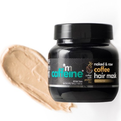 mCaffeine Coffee Hair Mask for Hair Fall Control | Nourishes and Controls Frizz with Protein Trio and Pro-Vitamin B5 | For Strong & Shiny Hair | SLS and Paraben Free | 200 g(200 g)