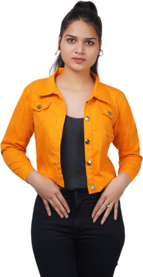 trendzmy 3/4th Sleeve Solid Women Jacket