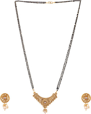 Styylo Jewels Brass Gold-plated Gold Jewellery Set(Pack of 1)