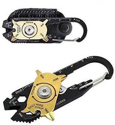 SHB 20-IN-1 POCKET MULTI TOOLS WITHOUT LEATHER CASE KEYCHAIN EDC Key Chain