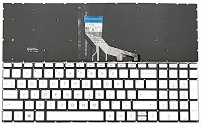 TechSonic 15-DA 15T-DA 15-DB 15T-DB 15-DX (Silver) Backlite Laptop Keyboard Replacement Key