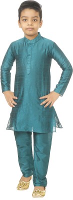 NFC CREATION Baby Boys Festive & Party Kurta and Pyjama Set(Green Pack of 1)