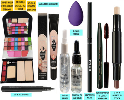 INWISH COMPLETE FACE MAKEUP COMBO SET WITH ALL BASIC MAKEUP ESSENTIAL PRODUCTS ASET9-5(Pack of 9)