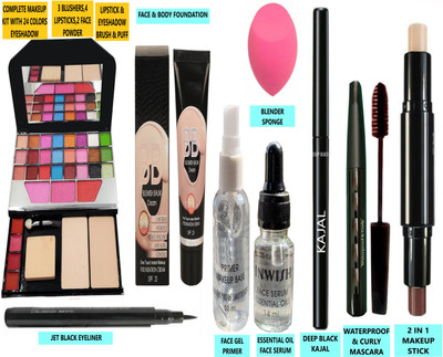 INWISH COMPLETE FACE MAKEUP COMBO SET WITH ALL BASIC MAKEUP ESSENTIAL PRODUCTS ASET9-4(Pack of 9)