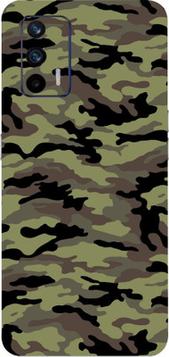AsSkin Realme Gt, realme gt Mobile Skin(Ultra Super Camo Military green With High Matte Finish.)