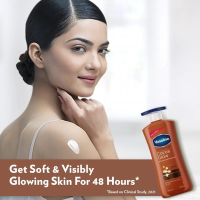 Vaseline Cocoa glow Restores Glow To Dull & Dry Skin Body Lotion 400 ml pack of 1(400 ml)