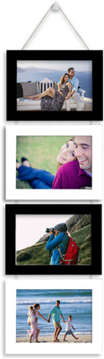 Art Street Wood Wall Photo Frame(White, 4 Photo(s), 5 x 7 Inches)