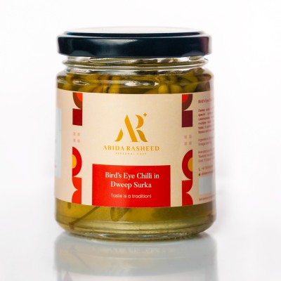 Abida Rasheed Special Malabari Home Made Bird's Eye Chilli in Dweep Surka Green Chilli Pickle(200 g)