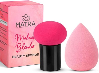 Matra Professional Makeup Beauty Blender Combo Mushroom & Sponge Puff (Color May Vary)