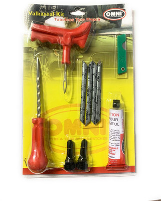 SEAHORSE POLYMERS Omni Tubless Tyre Repair Valkaseal Kit Tubeless Tyre Puncture Repair Kit