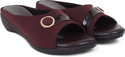 Shankhian Women Flats(Brown, Gold, Black , 4)